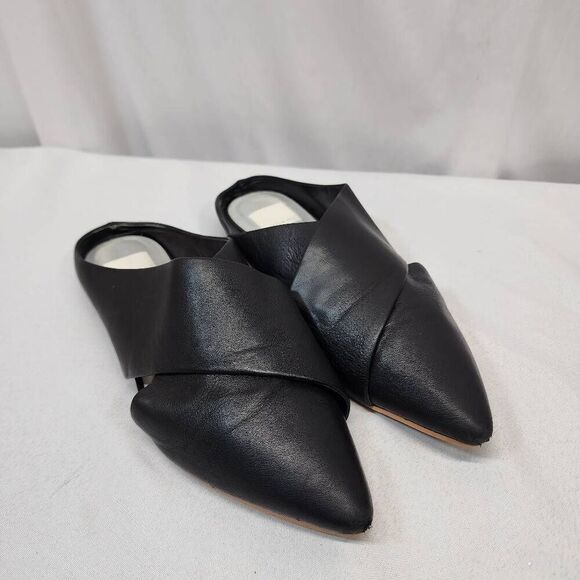 Dolce Vita Camia Black Leather Mule Women’s Size 8.5 Shoes Slip-On Comfort - Picture 1 of 10